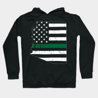 Arizona Thin Green Line Military and Border Patrol Shirt Hoodie